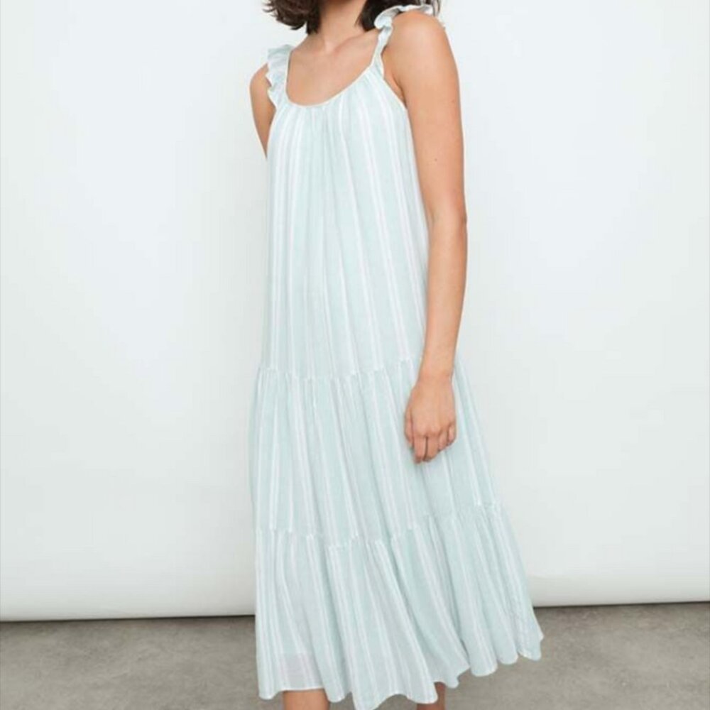 Rails Midi Dress In Juniper Stripe - image 1